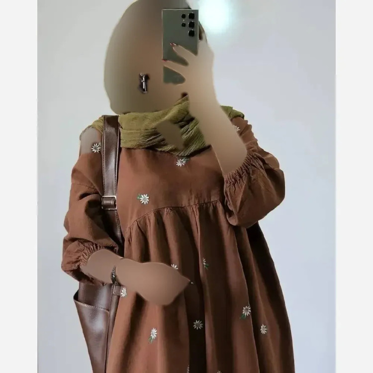 پیراهن ساحلی زنانه مدل رزا جنس لینن فری سایز