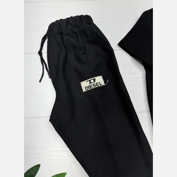 ست تیشرت و شلوارک مردانه مدل سیاوش جنس بیسکوئیتی گرم بالا سایز L تا 3XL