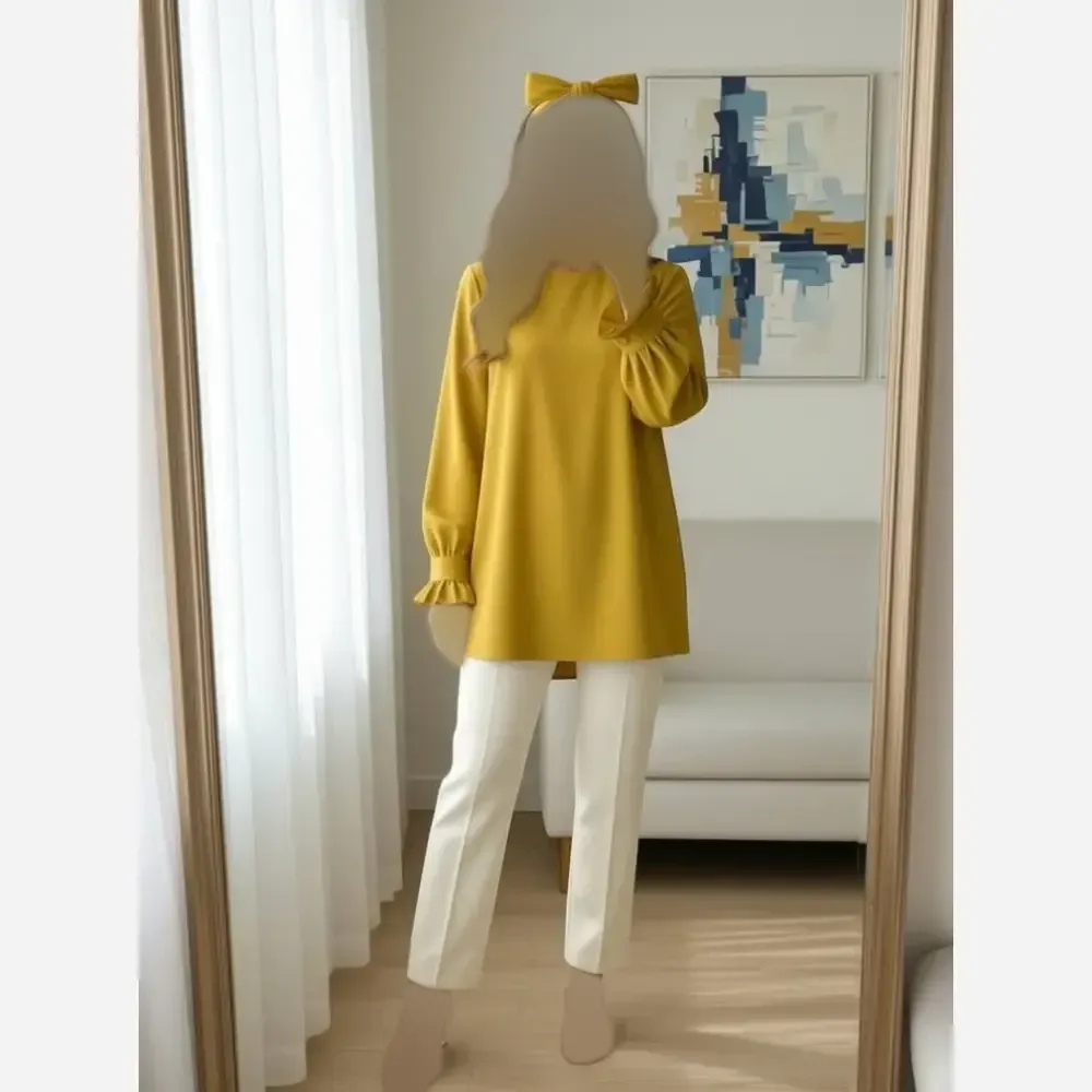 شومیز زنانه کرپ حریر مدل آلیس فری سایز خنک و راحت