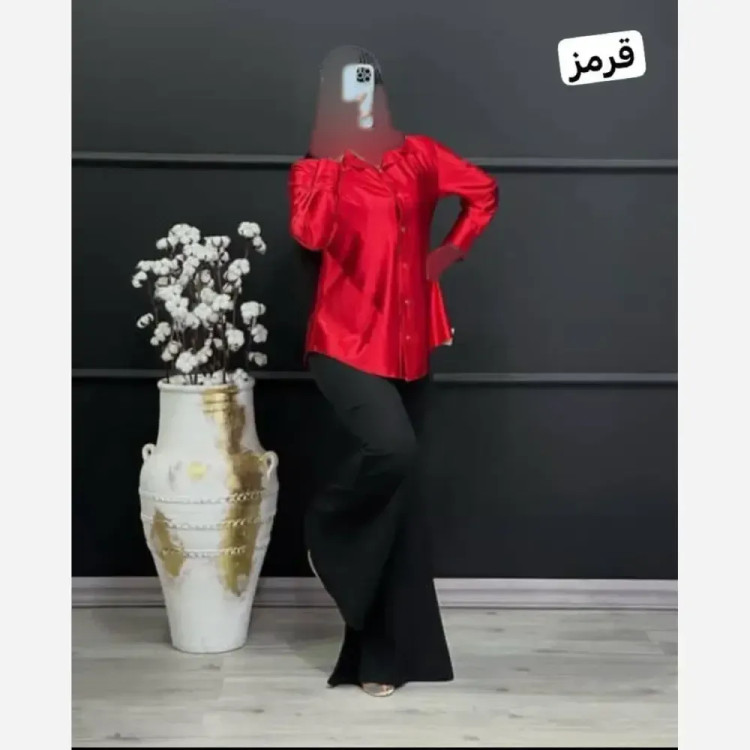 شومیز زنانه ساتن فرانسه ضخیم در 5 رنگ متنوع سایز 36 تا 46