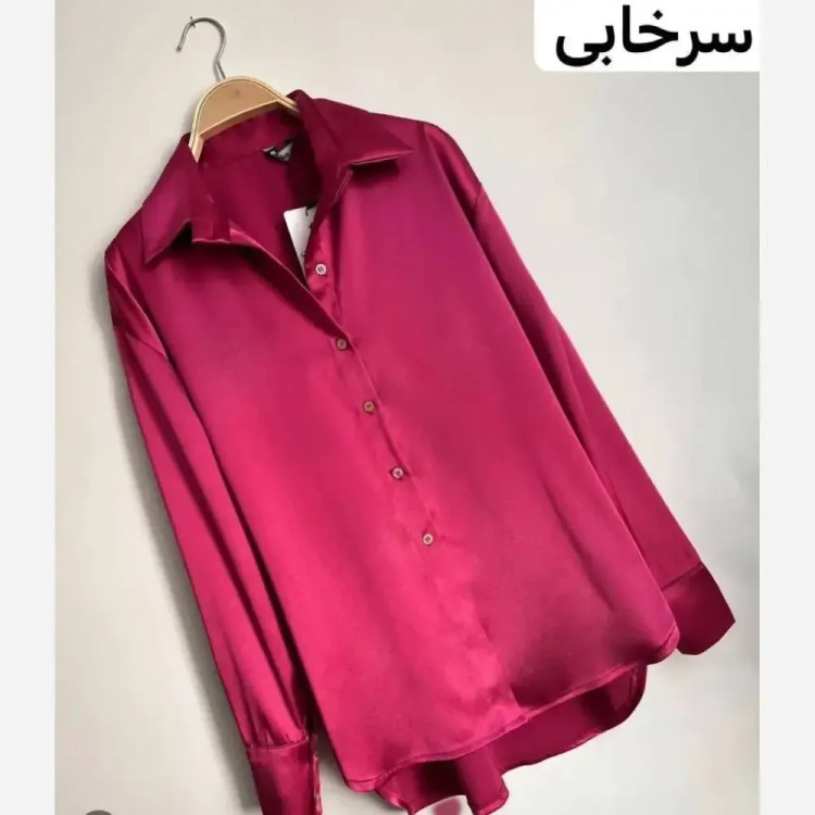 شومیز زنانه ساتن فرانسه ضخیم در 5 رنگ متنوع سایز 36 تا 46