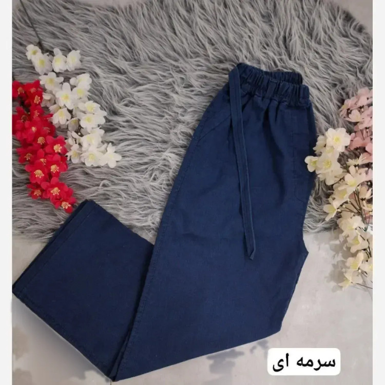شلوار بگ جین نیل زنانه مدل پریا سایز 38 تا 54 قد 100