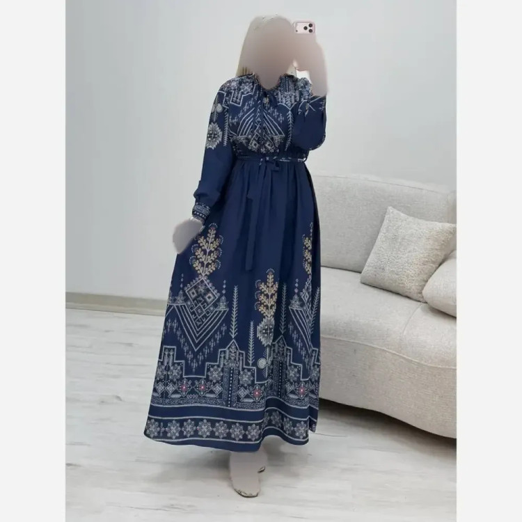 پیراهن ساحلی زنانه مدل نیوشا جنس فلور نخ درجه یک فری سایز