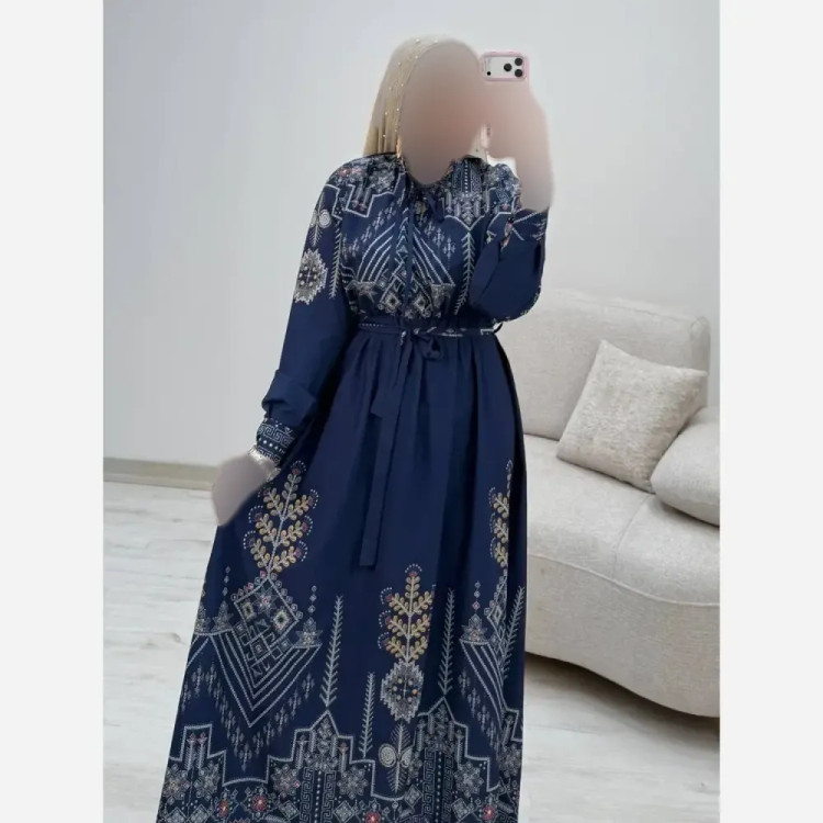 پیراهن ساحلی زنانه مدل نیوشا جنس فلور نخ درجه یک فری سایز