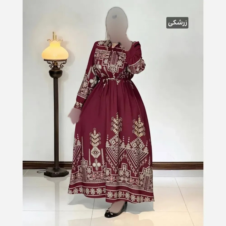 پیراهن ساحلی زنانه مدل نیوشا جنس فلور نخ درجه یک فری سایز
