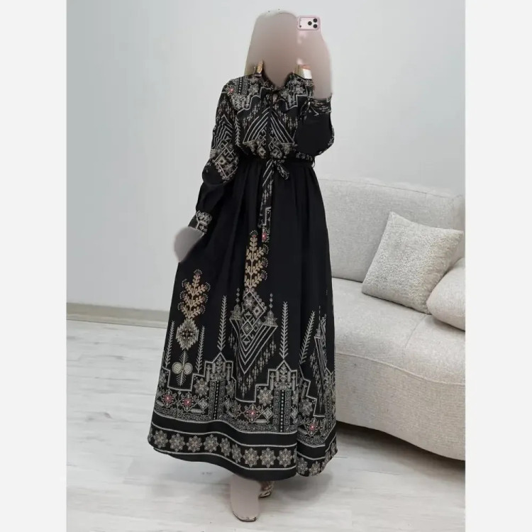 پیراهن ساحلی زنانه مدل نیوشا جنس فلور نخ درجه یک فری سایز