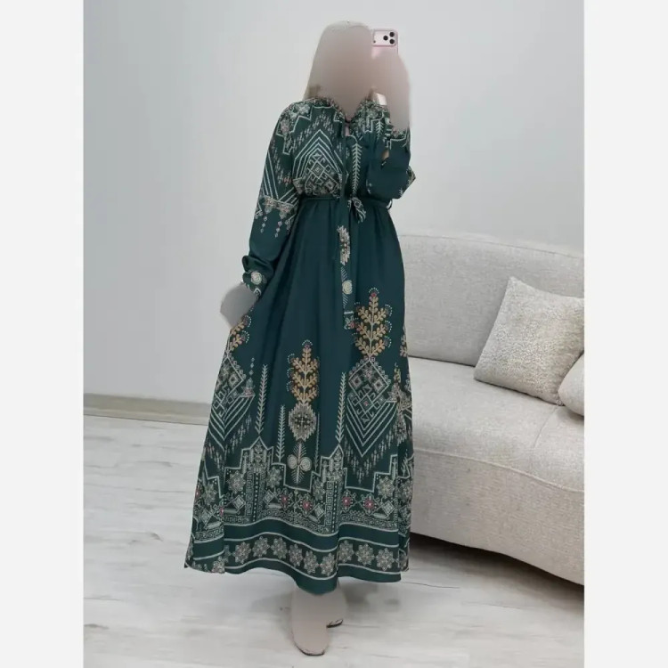 پیراهن ساحلی زنانه مدل نیوشا جنس فلور نخ درجه یک فری سایز