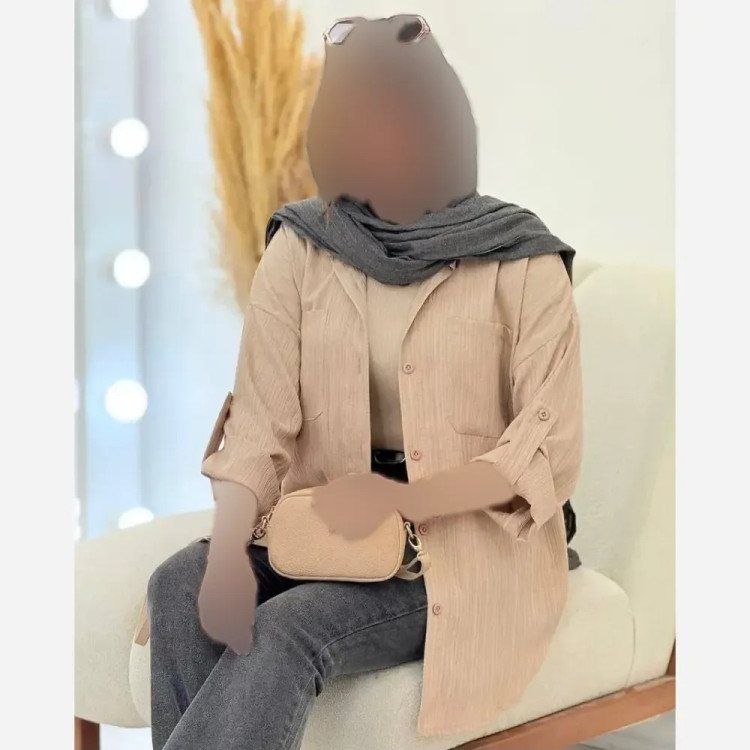 شومیز زنانه مدل تبسم جنس کراش درجه یک فری سایز 38 تا 46
