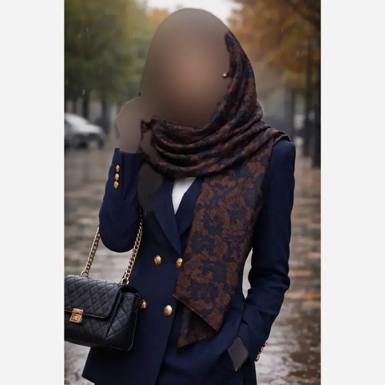 شال بافت زنانه مدل سوفیا ابعاد 40 در 190 سانتی متر