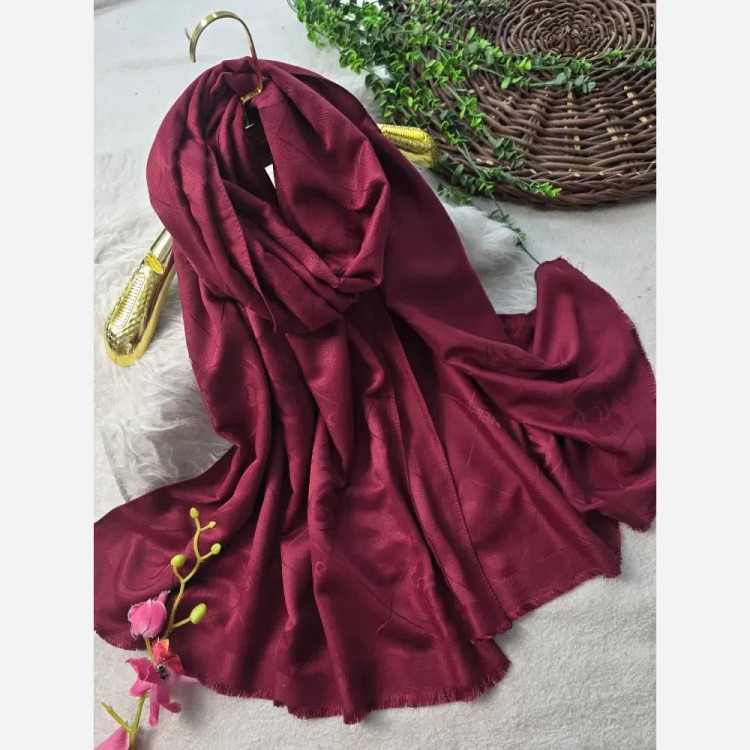 شال مرینوس ژاکارد ترک دورو ابعاد 185 در 63 سانتیمتر