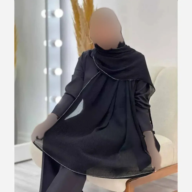 شال برشکا لب لمه قواره بزرگ 75 در 175 سانتیمتر