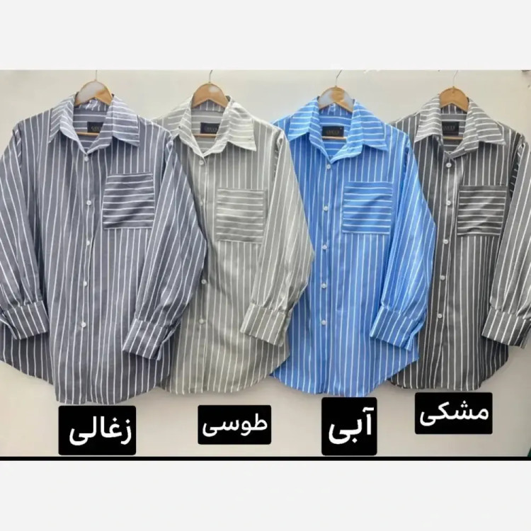 شومیز زنانه مدل دلوین جنس لنین با جیب کاربردی و پشت پیلهدار