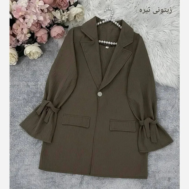 کت زنانه دلسانا مدل آستین عروسکی سایز 38 تا 48