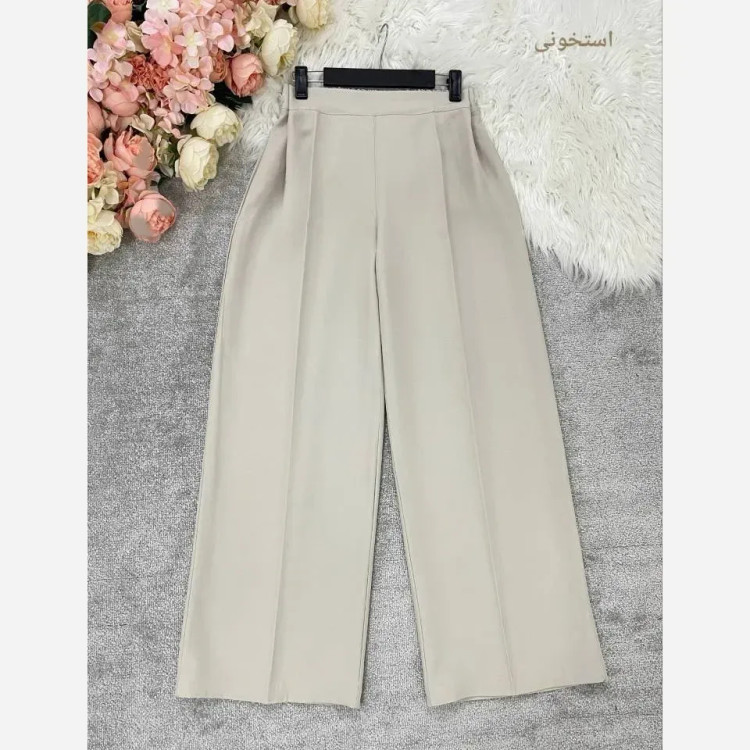 شلوار بگ مازراتی زنانه 330 گرم درجه یک پشت کش و جلو پیلی قد 103