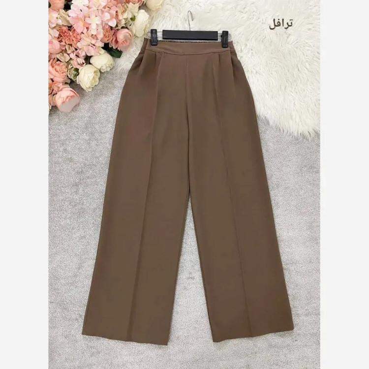شلوار بگ مازراتی زنانه 330 گرم درجه یک پشت کش و جلو پیلی قد 103