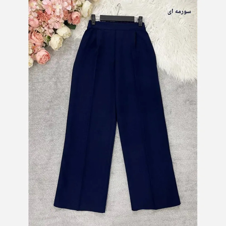 شلوار بگ مازراتی زنانه 330 گرم درجه یک پشت کش و جلو پیلی قد 103