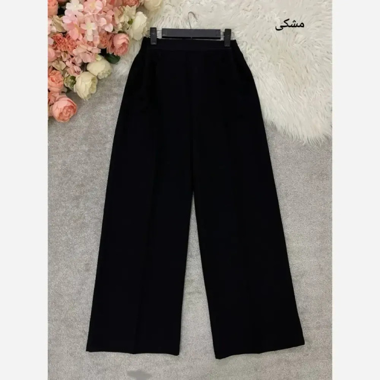 شلوار بگ مازراتی زنانه 330 گرم درجه یک پشت کش و جلو پیلی قد 103