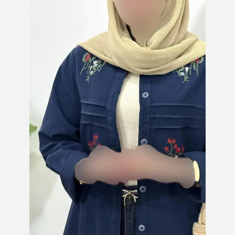 مانتو زنانه مدل ترگل جنس لینن پنبه ای فری سایز مناسب سایز 38 تا 46