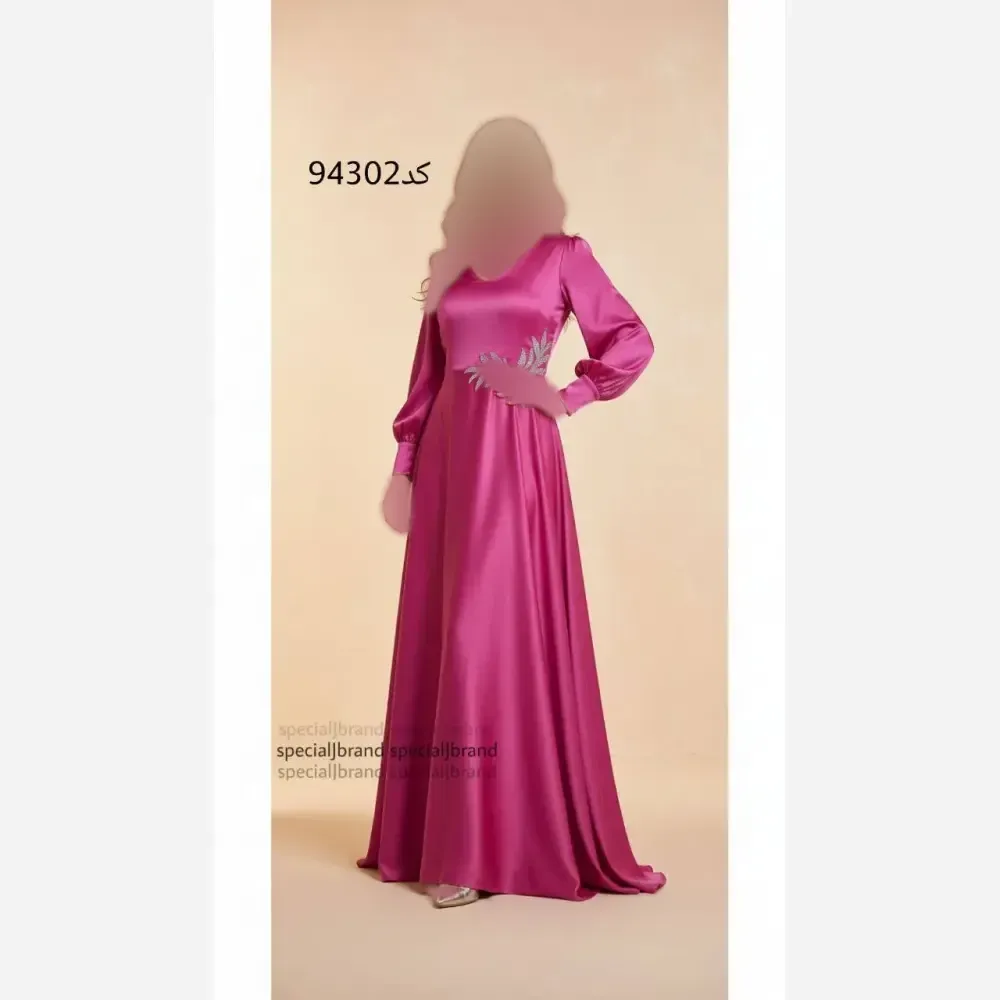 پیراهن ماکسی مجلسی زنانه مدل حدیث پولکی جنس ساتن کش قد 160