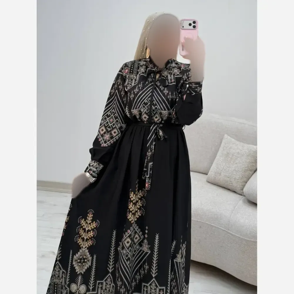 پیراهن ساحلی سنتی زنانه جنس فلور نخ درجه یک سایز فری 38 تا 46