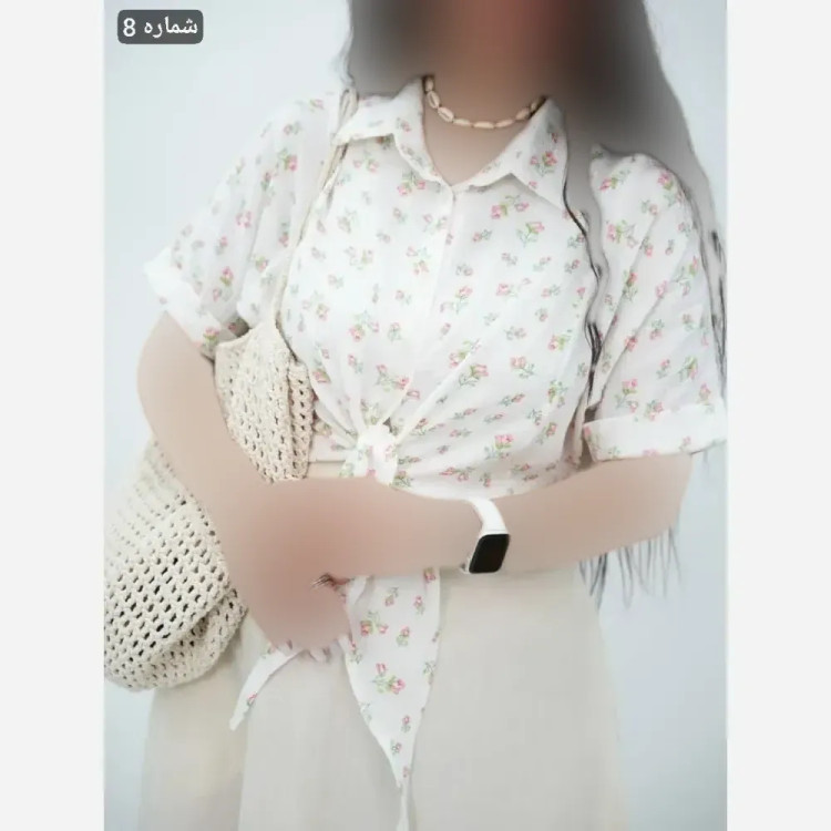 شومیز گره ای زنانه جنس سوپر نخی وارداتی فری سایز 36 تا 48