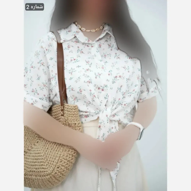 شومیز گره ای زنانه جنس سوپر نخی وارداتی فری سایز 36 تا 48