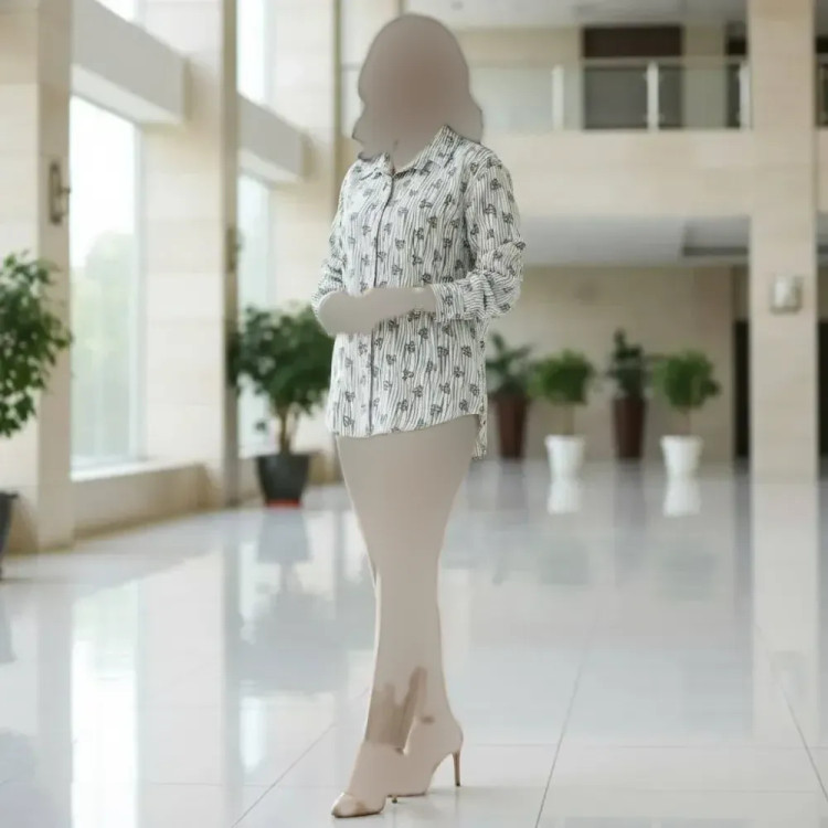 شومیز مانتویی زنانه مدل پاپیون جنس ینزی درجه یک فری سایز