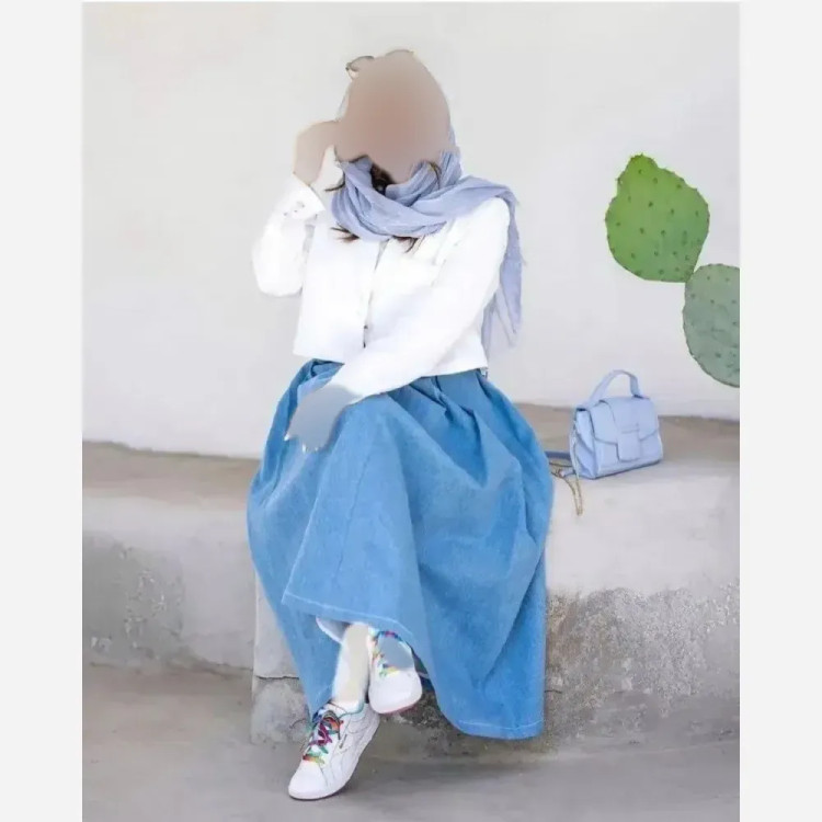کت و دامن زنانه مدل الیزابت جنس مازراتی و جین تنسل فری سایز تا 48