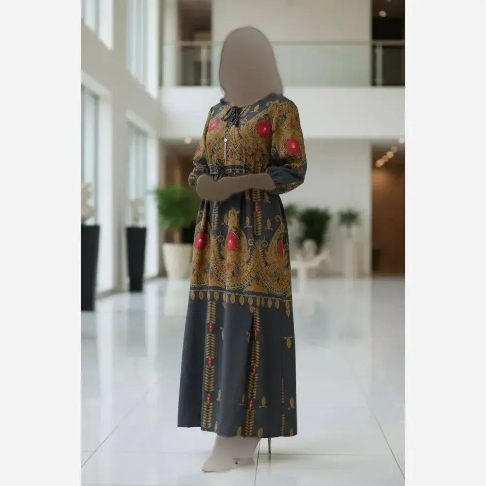 پیراهن زنانه مدل مهتاب جنس بوگاتی درجه یک فری سایز مناسب سایز 38 تا 50
