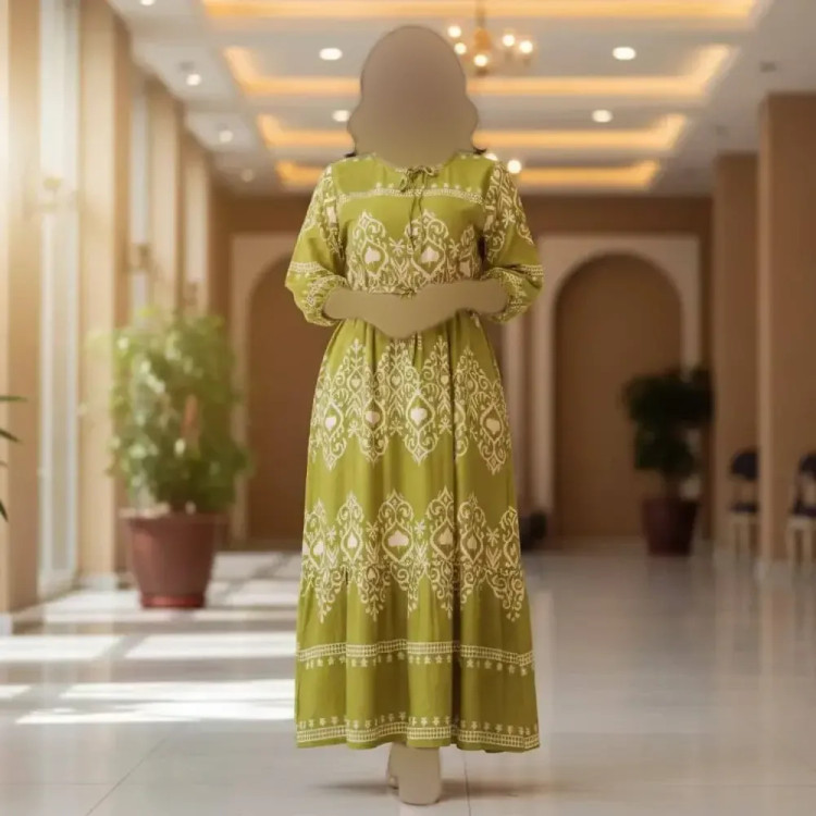 پیراهن ساحلی نخی وارداتی زنانه فری سایز مدل 830
