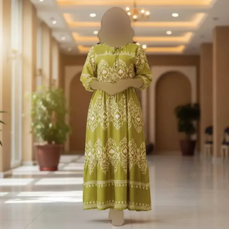 پیراهن ساحلی نخی وارداتی زنانه فری سایز مدل 830
