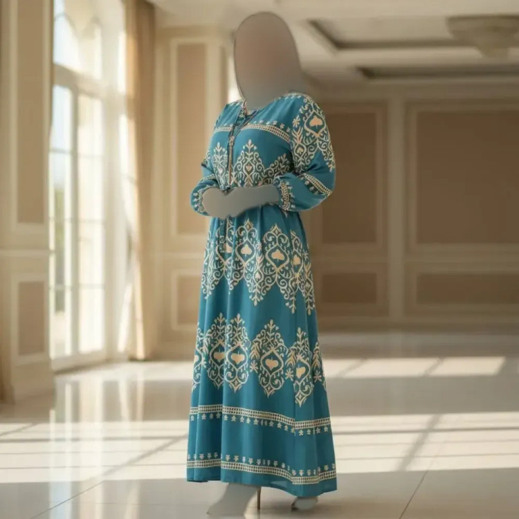 پیراهن ساحلی نخی وارداتی زنانه فری سایز مدل 830