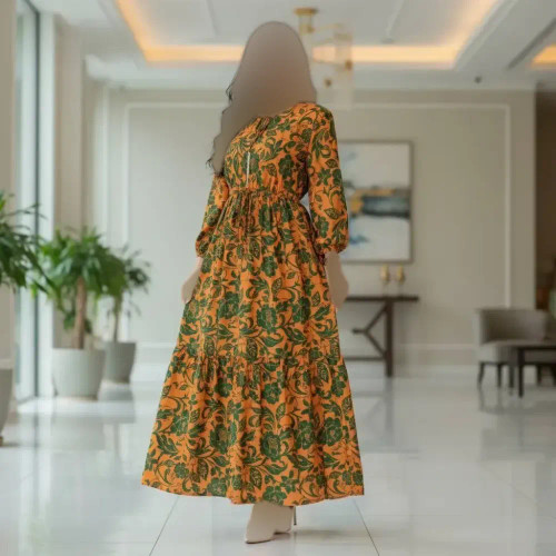 پیراهن ساحلی زنانه جنس بوگاتی گرم بالا فری سایز