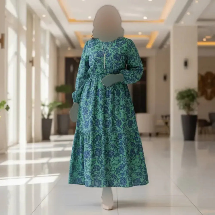 پیراهن ساحلی زنانه جنس بوگاتی گرم بالا فری سایز