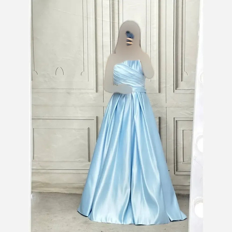 پیراهن زنانه مدل نورا جنس ساتن امریکایی قد 150 سایز 38 تا 48