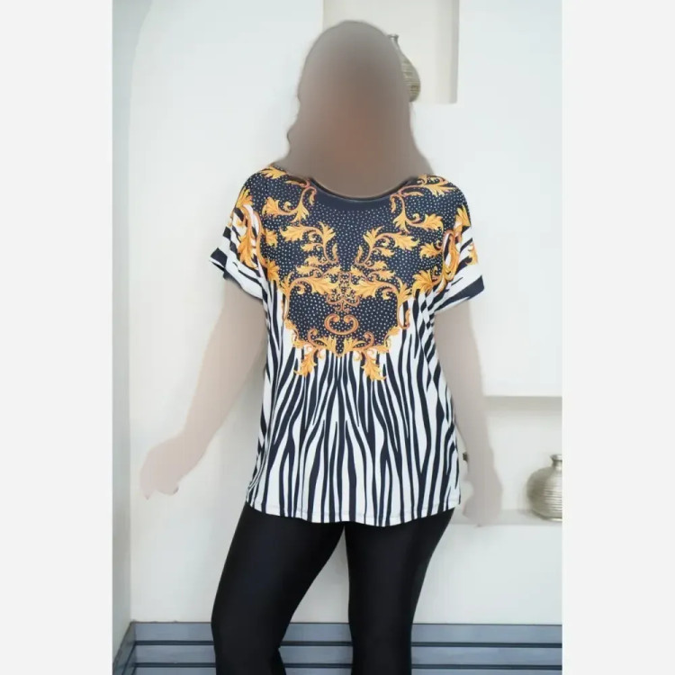تیشرت مجلسی زنانه فلامنت الیزه نگیندار فری سایز
