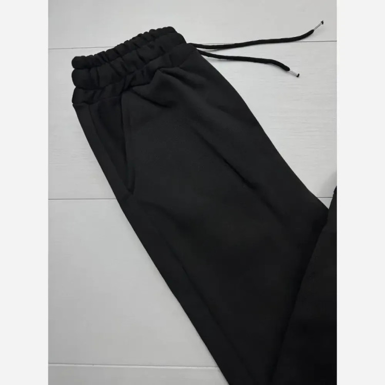 ست هودی و شلوار اسپرت دورس تو کرکی مدل آترین رنگ مشکی فری سایز 38 تا 46