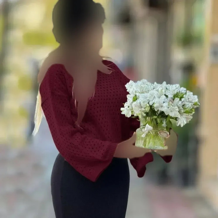 پلیور بافت زنانه مدل نازیلا رنگ زرشکی فری سایز 38 تا 46