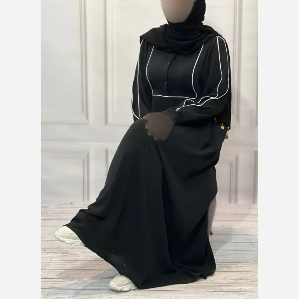 عبا زنانه طرح مهدا جنس ابروبادی فری سایز مناسب 38 تا 48