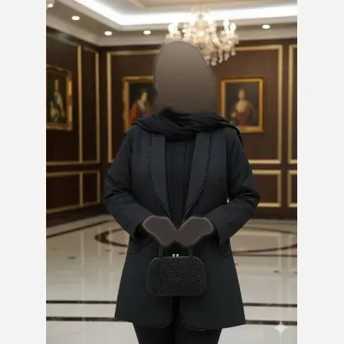 شومیز زنانه مدل آبان جنس مازراتی کجراه سایز بزرگ 40 تا 54 با خرج کار کریستال دوزی