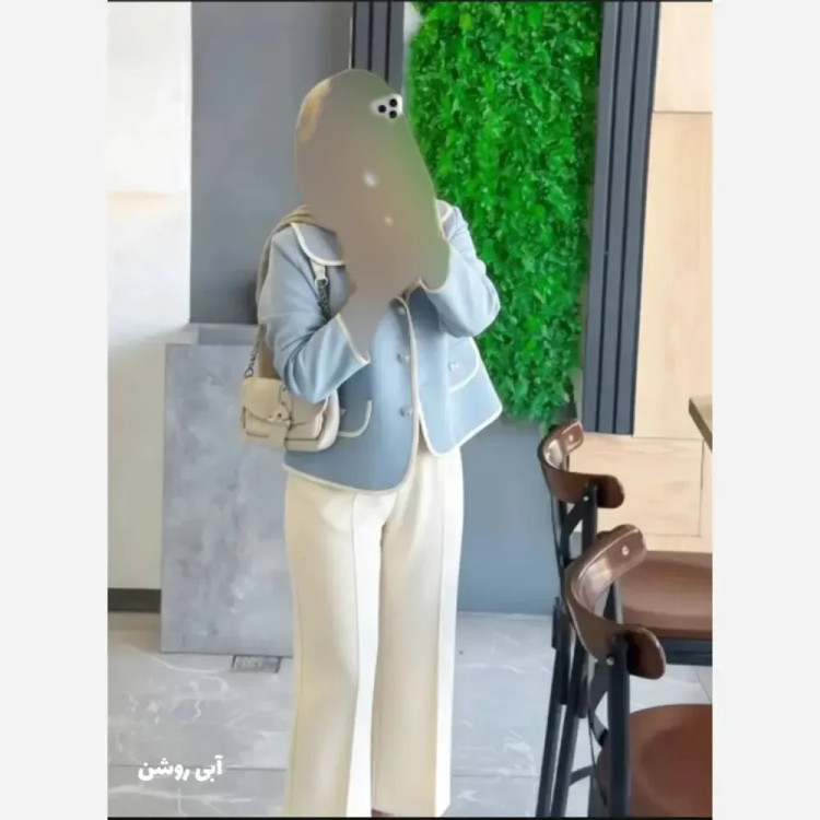 کت و شلوار زنانه مدل لاریس جنس مازراتی فری سایز تا 46