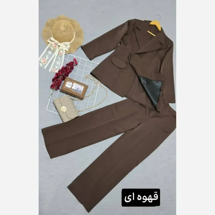 کت و شلوار زنانه مدل بیتا جنس مازراتی در رنگبندی متنوع و سایزبندی کامل