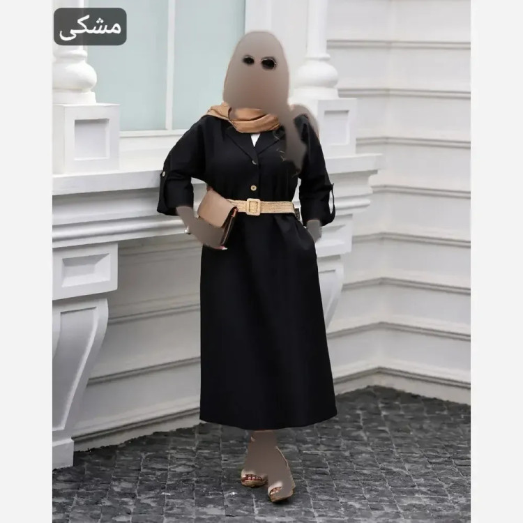 کفتان پیراهنی زنانه مدل آسایش جنس صافیا طرحدار فری سایز 36 تا 44
