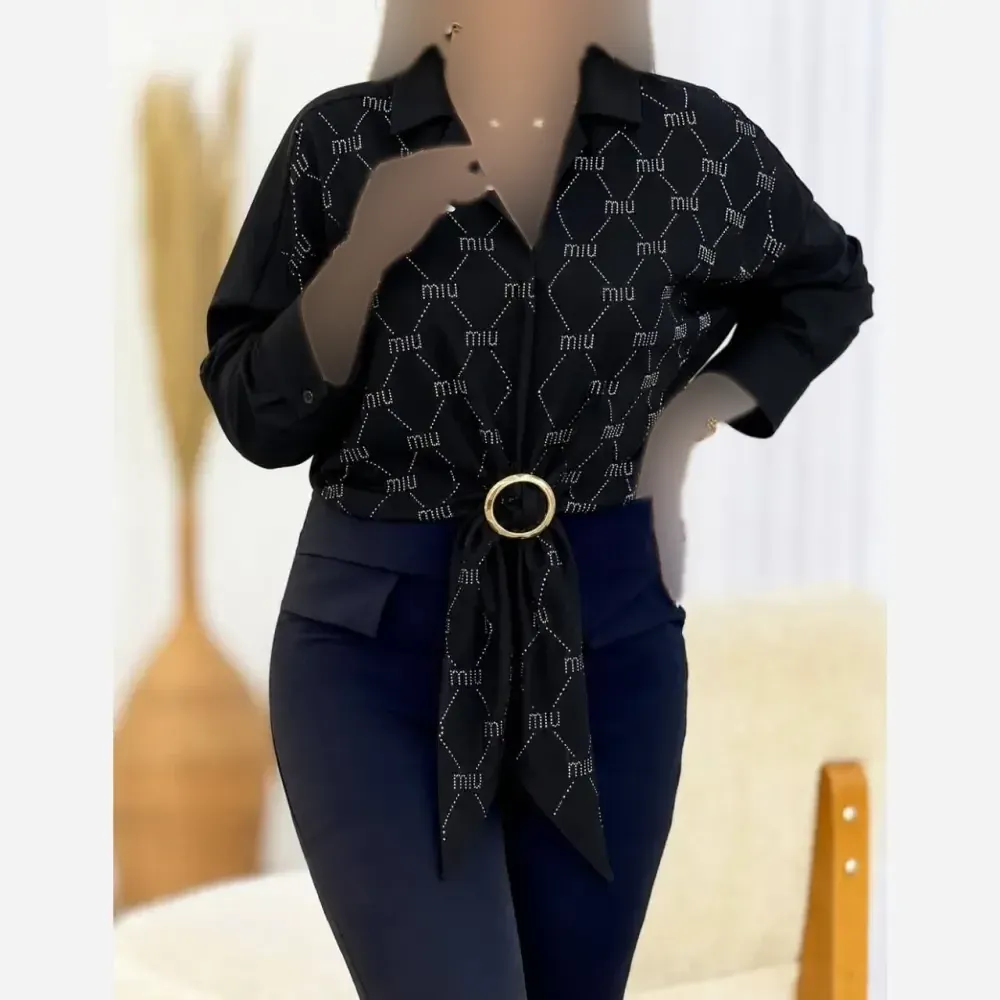 ست تیشرت و شلوار زنانه مدل نیکیتا جنس پنبه گلکسی رنگ مشکی فری سایز 38 تا 48