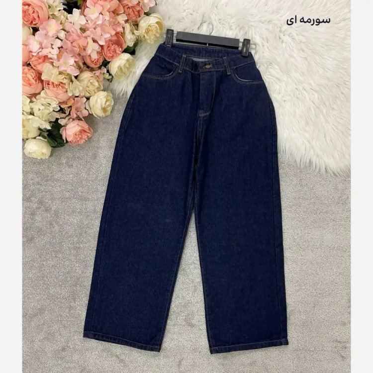 شلوار بگ واید جین زنانه درجه یک با قد 90 در رنگبندی متنوع سایز 38 تا 48