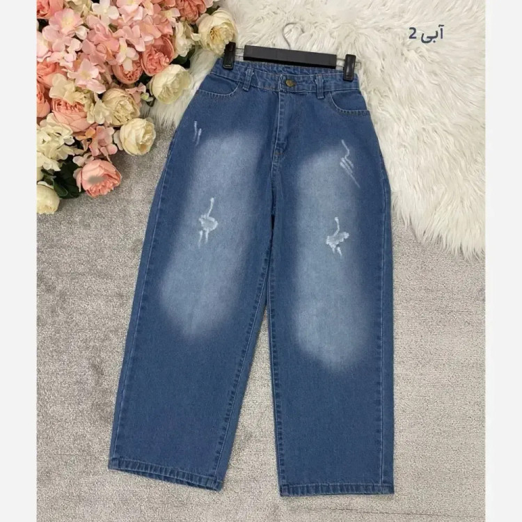 شلوار بگ واید جین زنانه درجه یک با قد 90 در رنگبندی متنوع سایز 38 تا 48