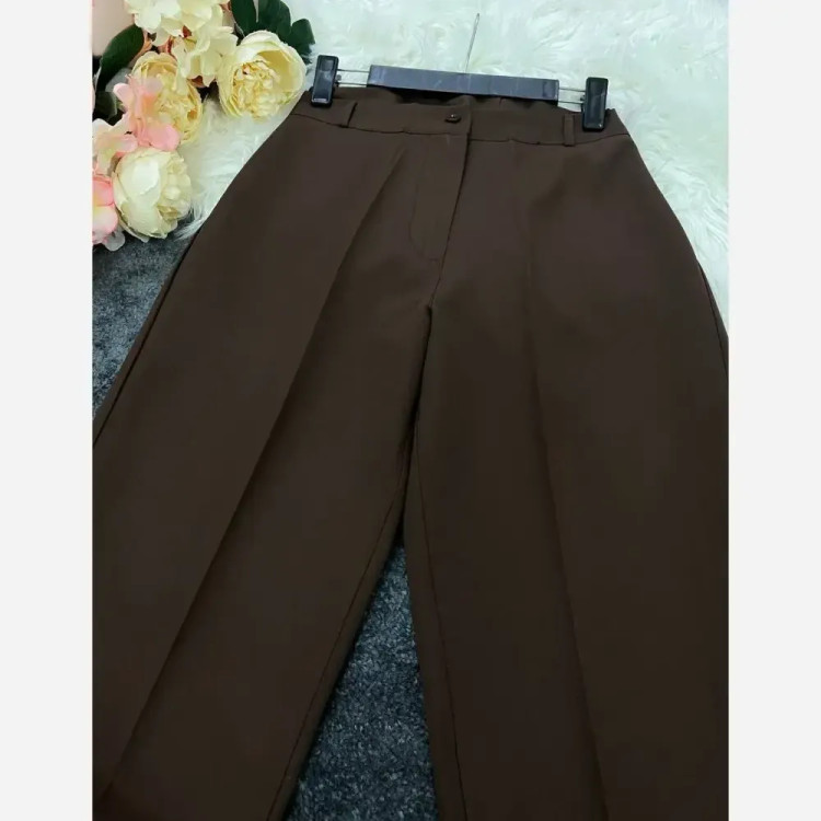 شلوار کلاسیک زنانه پارچه مازراتی 330 گرم درجه یک کد 2216