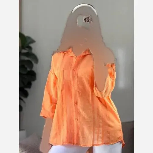 شومیز زنانه مدل رامونا جنس پارچه پری شیشهای فری سایز 38 تا 46