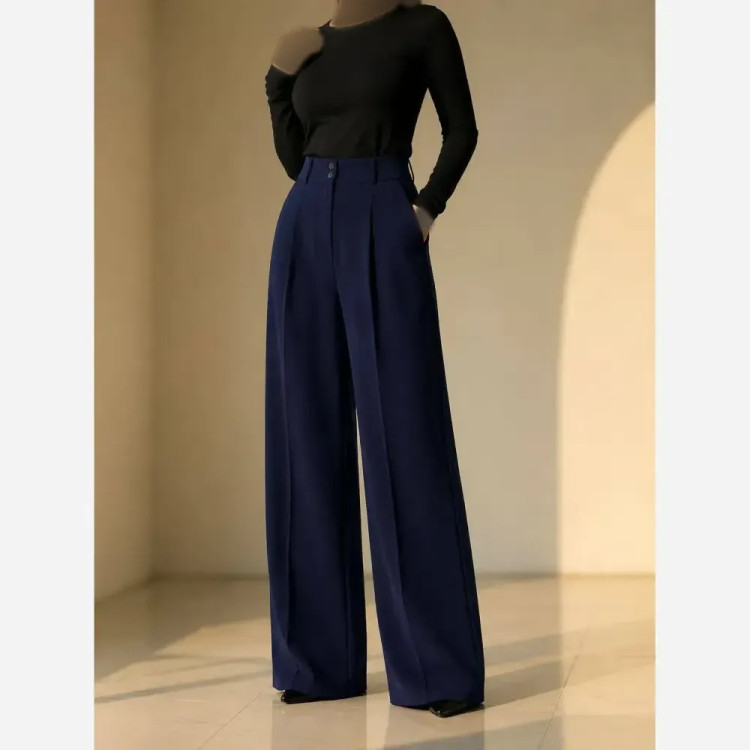شلوار زنانه فول بگ پارچه مازراتی 330 گرم درجه یک کد 2298
