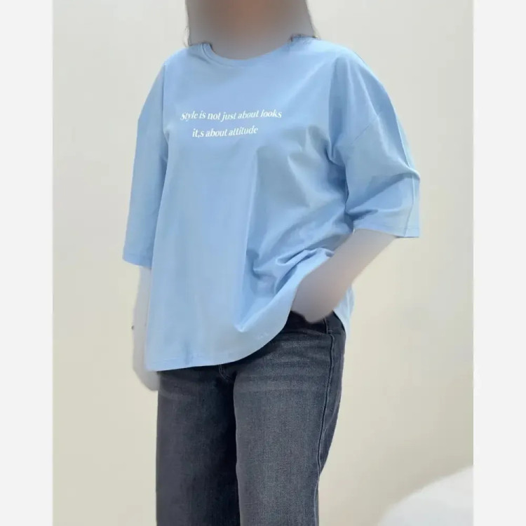 تیشرت باکسی زنانه جنس سوپر پنبه فری سایز مدل style is